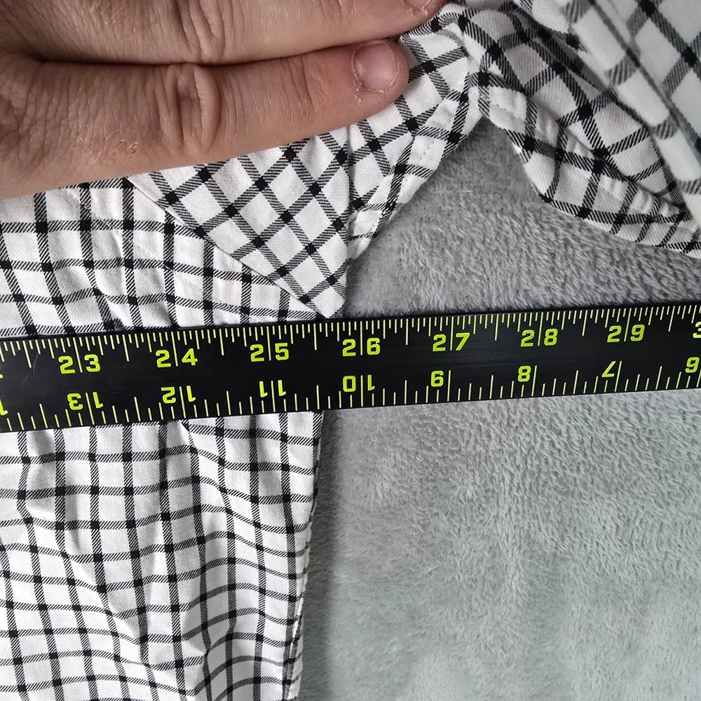 Vintage Ralph Lauren Golf Tilden Shirt Mens Large‎ Windowpane Check Cotton L